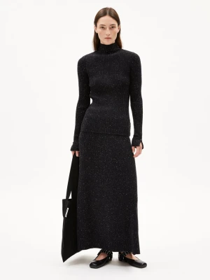 ARMEDANGELS Sweter damski - Alaania Kobiety Bawełna czarny marmurkowy,