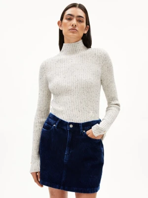 ARMEDANGELS Sweter damski - Alaania Kobiety Bawełna szary marmurkowy,