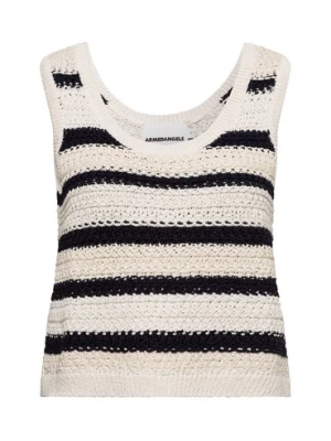 ARMEDANGELS Sweter damski - Claaire Kobiety Bawełna biały|niebieski w paski,