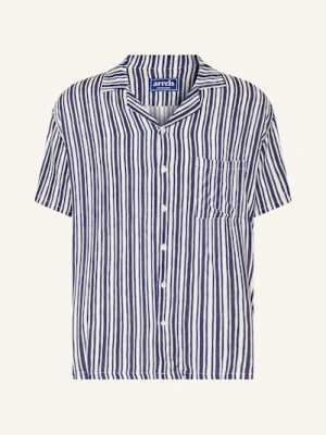 Arrels Barcelona Koszula Z Klapami Blue Trazos × Alvaro Picardo Regular Fit blau