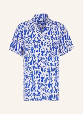 Arrels Barcelona Koszula Z Klapami Blue Tulum × Alejandra Anglada Comfort Fit blau