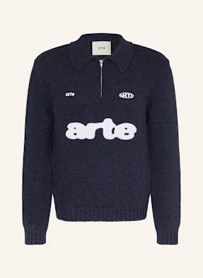 Arte Antwerp Koszulka Polo Z Dzianiny blau