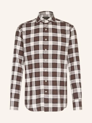 Artigiano Koszula Flanelowa Classic Fit braun