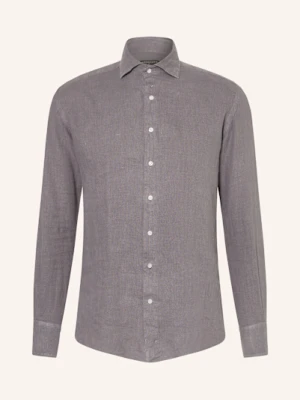 Artigiano Koszula Z Lnu Classic Fit grau