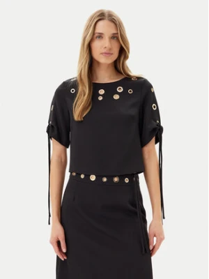 ARTIGLI Bluzka ACBL000743 Czarny Regular Fit