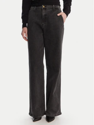 Artigli Jeansy Palazzo Vita Alta ADDE003646 Czarny Wide Leg