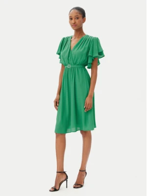 ARTIGLI Sukienka koktajlowa ACAB002333 242 Zielony Regular Fit