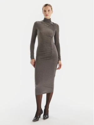 Artigli Sukienka koktajlowa ACAB003376 Szary Slim Fit