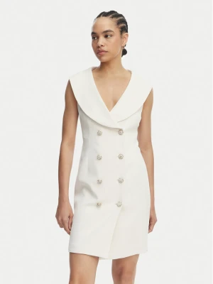 Artigli Sukienka koktajlowa ACAB004864 Kremowy Regular Fit