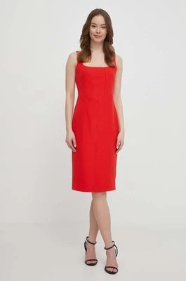 Artigli sukienka kolor czerwony midi dopasowana AA38574