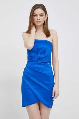 Artigli sukienka kolor niebieski mini dopasowana