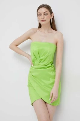 Artigli sukienka kolor zielony mini dopasowana