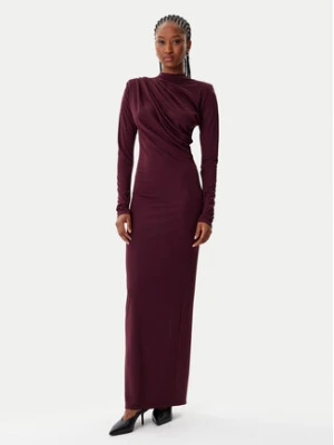 ARTIGLI Sukienka wieczorowa ACAB003154 Bordowy Regular Fit