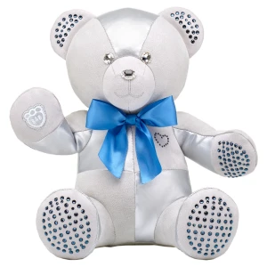 Zdjęcie produktu Artykuł kolekcjonerski Build-A-Bear Birthstone Bear, Z kryształami Swarovski®, Pluszowy miś, Grudzień, Niebieski