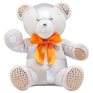 Zdjęcie produktu Artykuł kolekcjonerski Build-A-Bear Birthstone Bear, Z kryształami Swarovski®, Pluszowy miś, Listopad, Pomarańczowy