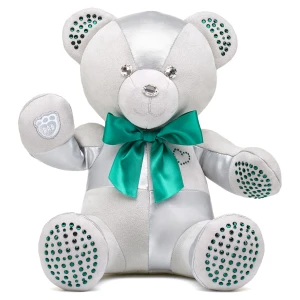 Artykuł kolekcjonerski Build-A-Bear Birthstone Bear, Z kryształami Swarovski®, Pluszowy miś, Maj, Zielony