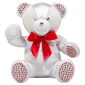 Artykuł kolekcjonerski Build-A-Bear Birthstone Bear, Z kryształami Swarovski®, Pluszowy miś, Styczeń, Czerwony