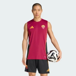 As Roma Tiro25 Competition Sleeveless Jersey Adidas Legacy Burgundy