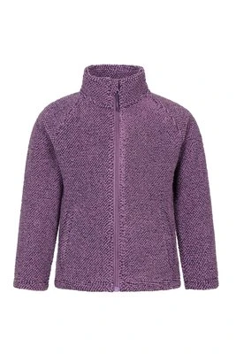 Ash Melanged polar dziecięcy z zamkiem - Purple Mountain Warehouse