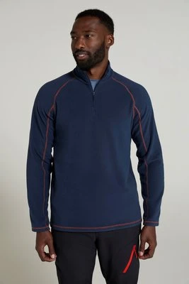 Ashbourne II męski polar z zamkiem błyskawicznym pod szyją - Navy Mountain Warehouse