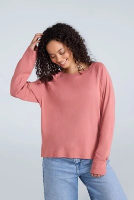 Ashleigh — dziecięca koszulka z długim rękawem - Pink Animal