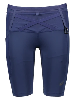 asics Bermudy "Fujitrail Sprinter" w kolorze granatowym do biegania rozmiar: M
