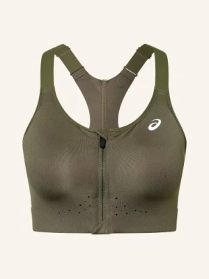 Asics Biustonosz Sportowy Road Combination Zip gruen