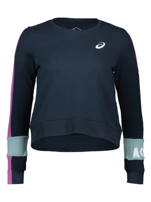 asics Bluza w kolorze granatowym rozmiar: S