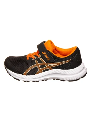 asics Buty "CONTEND 8 PS" w kolorze czarno-pomarańczowym do biegania rozmiar: 33
