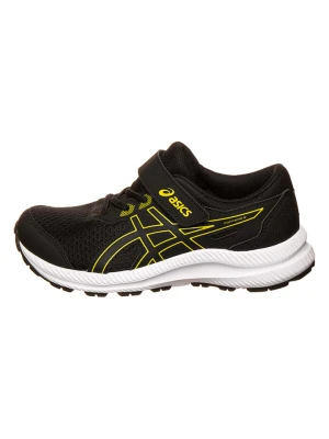 asics Buty "CONTEND 8 PS" w kolorze czarno-żółtym do biegania rozmiar: 32,5