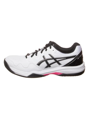 asics Buty "Dedicate 7 Clay" w kolorze biało-czarnym do tenisa rozmiar: 39,5