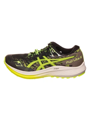 asics Buty "Fuji Lite 5" w kolorze czarno-zielonym do biegania rozmiar: 42,5