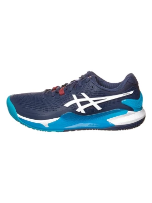 asics Buty "Resolution 9" w kolorze granatowo-różowym do tenisa rozmiar: 40