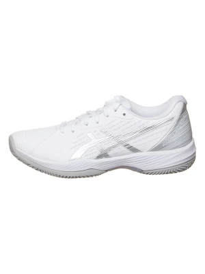 asics Buty "Solution Swift FF Clay" w kolorze srebrno-białym do tenisa rozmiar: 39