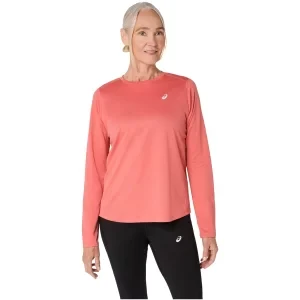 ASICS Core LS Top 2012D181-701, Damskie, Różowe, longsleevy, poliester, rozmiar: L