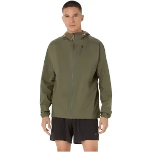 Asics FujiTrail Elite Waterproof Jacket 2011D265-301, Męskie, Zielone, kurtki, poliester, rozmiar: L