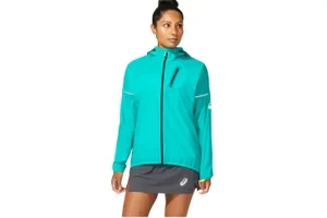 Asics FujiTrail Jacket 2012B930-800, Damskie, Zielone, kurtki, nylon, rozmiar: S