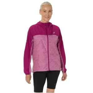 ASICS Fujitrail Packable Windbreaker 2012C977-500, Damskie, Fioletowe, kurtki, , rozmiar: L