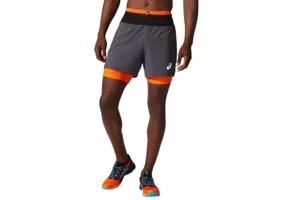 Asics Fujitrail Short 2011B898-020, Męskie, Szare, spodenki, poliamid, rozmiar: XS