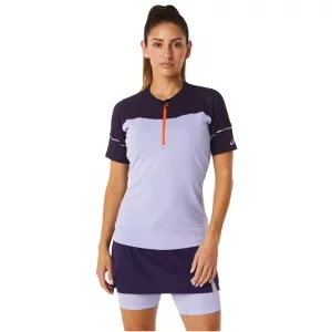 ASICS Fujitrail Top 2012B927-500, Damskie, Fioletowe, t-shirty, poliester, rozmiar: S