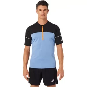 ASICS Fujitrail Top Tee 2011B895-412, Męskie, Niebieskie, t-shirty, poliester, rozmiar: L