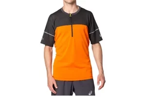 Asics Fujitrail Top Tee 2011B895-800, Męskie, Pomarańczowe, t-shirty, poliester, rozmiar: M