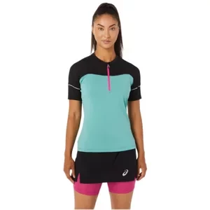 ASICS Fujitrail Top Tee 2012B927-303, Damskie, Niebieskie, t-shirty, poliester, rozmiar: M