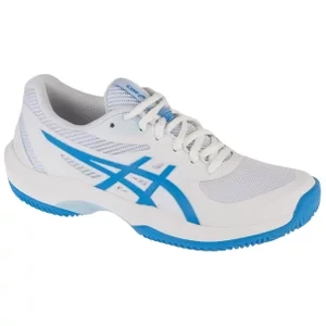 Asics Game FF Clay/OC 1042A282-100, Damskie, Białe, buty do tenisa, tkanina, rozmiar: 37