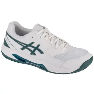 ASICS Gel-Dedicate 8 Clay 1041A448-104, Męskie, Białe, buty do tenisa, przewiewna siateczka, rozmiar: 42