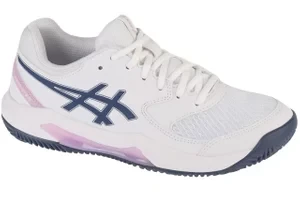 ASICS Gel-Dedicate 8 Clay 1042A255-104, Damskie, Białe, buty do tenisa, przewiewna siateczka, rozmiar: 36