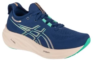 ASICS Gel-Nimbus 26 1012B601-400, Damskie, Granatowe, buty do biegania, tkanina, rozmiar: 36