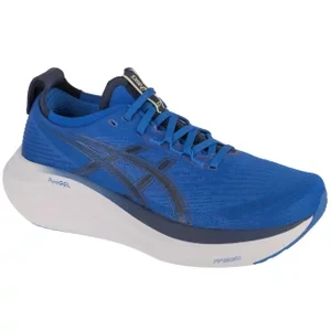 ASICS Gel-Nimbus 27 1011B958-401, Męskie, Niebieskie, buty do biegania, tkanina, rozmiar: 42