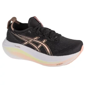 ASICS Gel-Nimbus 27 1012B753-003, Damskie, Czarne, buty do biegania, tkanina, rozmiar: 37,5