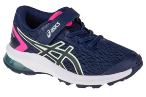 Asics GT-1000 9 PS 1014A151-400, Dla dziewczynki, Granatowe, buty do biegania, przewiewna siateczka, rozmiar: 27